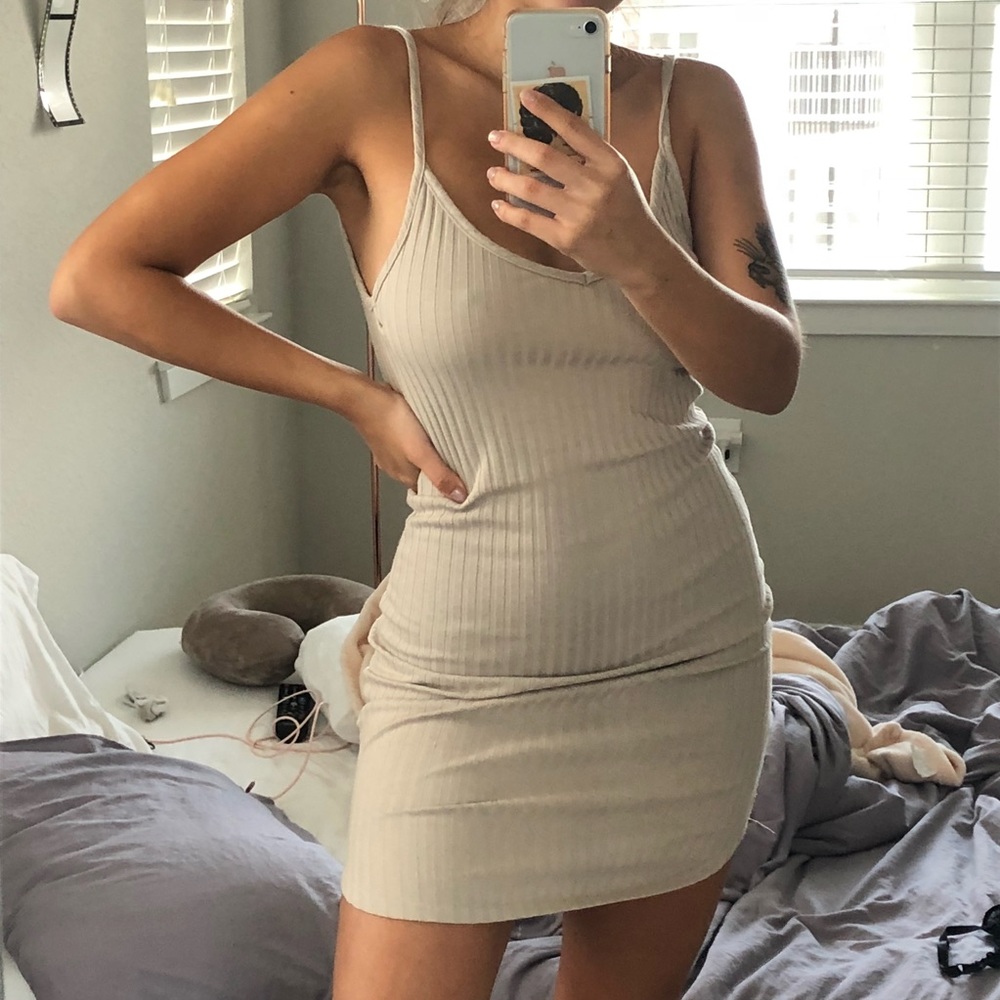 Out From Under Ribbed Midi Dress